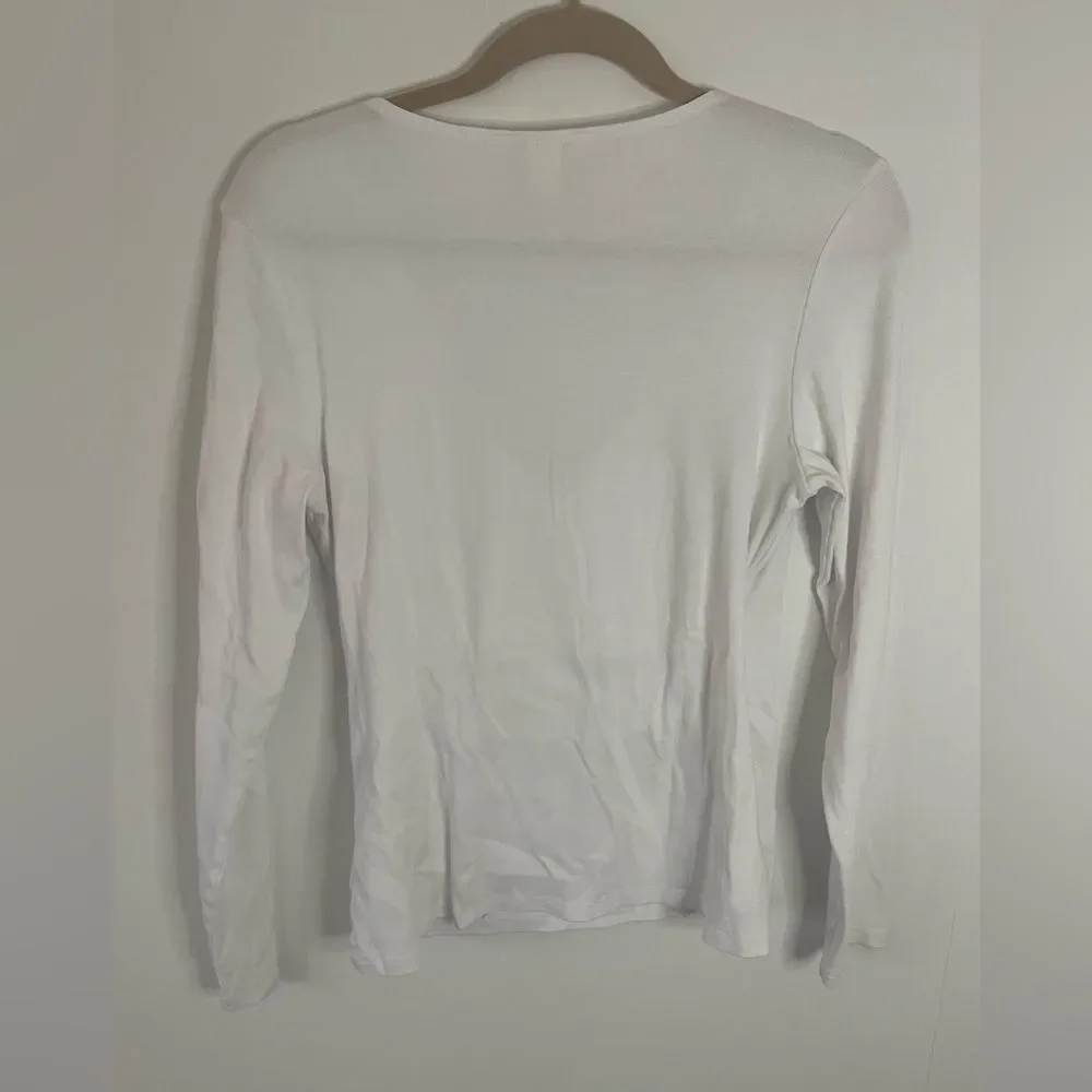 H&M Maternity Shirt nursing/ breastfeeding size large white - Picture 5 of 5
